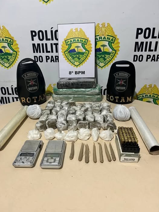 HOMEM É PRESO COM DROGAS NA VILA OPERÁRIA PARANAVAÍ-PR
