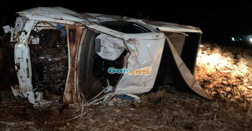 Capotamento entre Goioerê e Janiópolis deixa homem preso nas ferragens