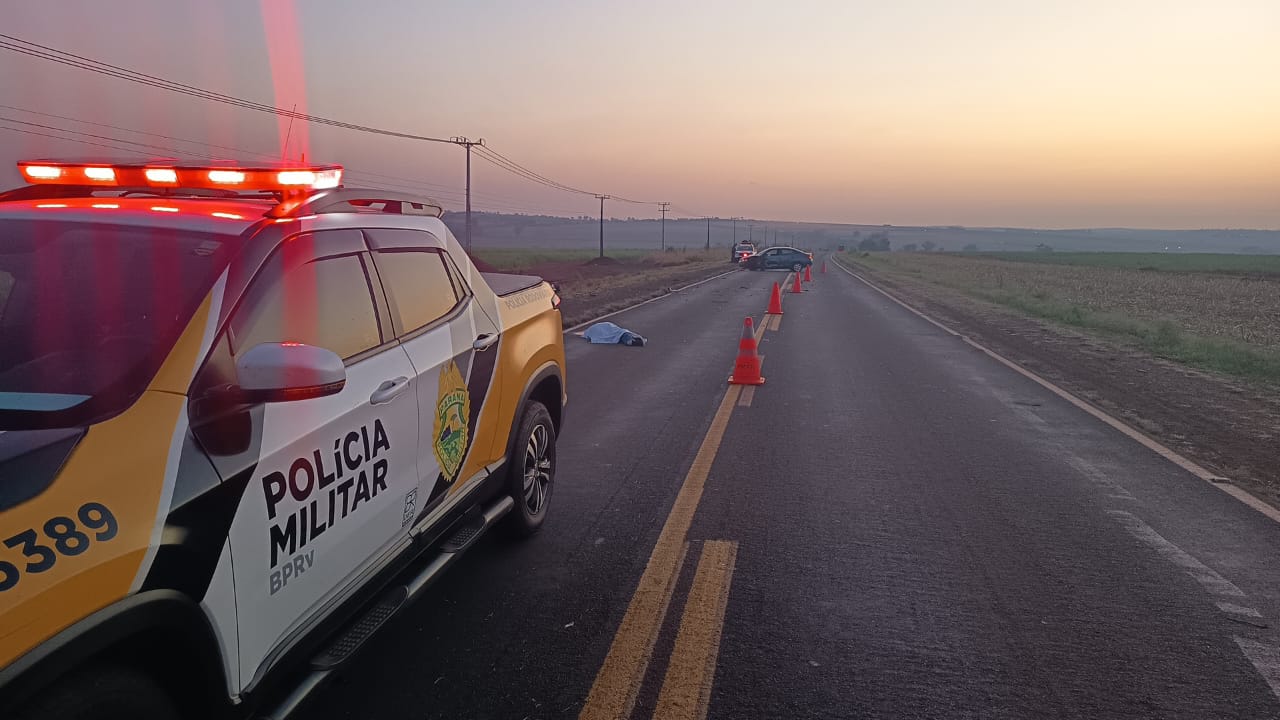 Colisão frontal na PR-463 deixa uma vítima fatal em Paranacity