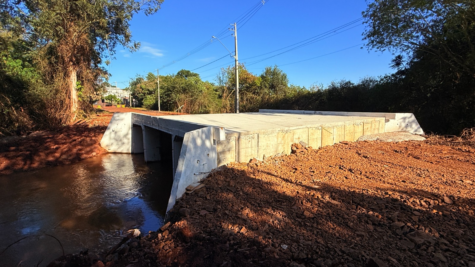 Prefeitura de Campo Mourão avança na construção da nova ponte que liga o Jardim Gutierrez aos Jardins Botânico e Araucária