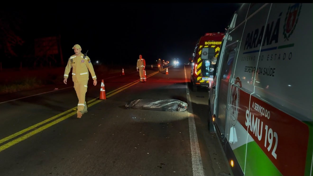HOMEM MORRE APÓS ACIDENTE NA PR-487 EM CAMPO MOURÃO