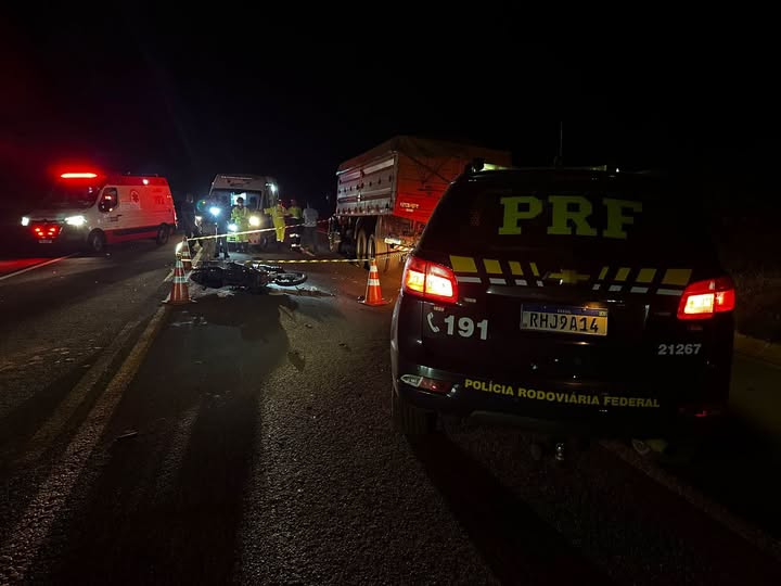 HOMEM ENTRA EM ÓBITO EM COLISÃO ENTRE MOTOCICLETA E CAMINHÃO, NA BR-369